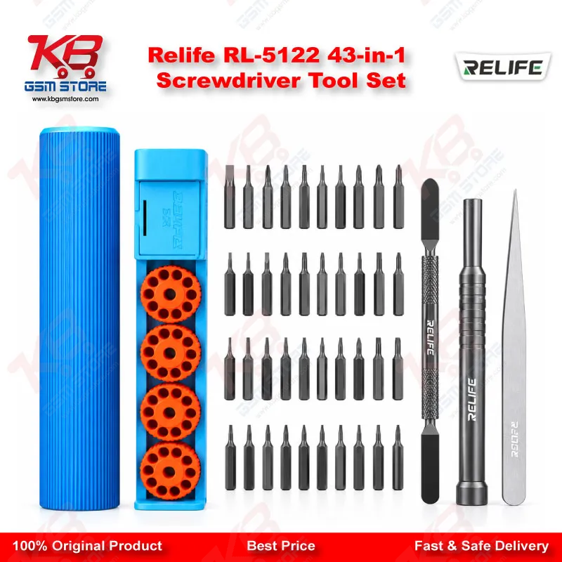Relife RL-5122 43-in-1 Screwdriver Tool Set