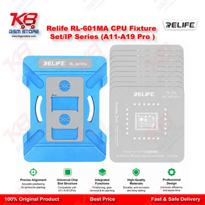 RELIFE RL-601MA CPU Fixture Set A11-A19 Pro Magnetic Reballing Platform