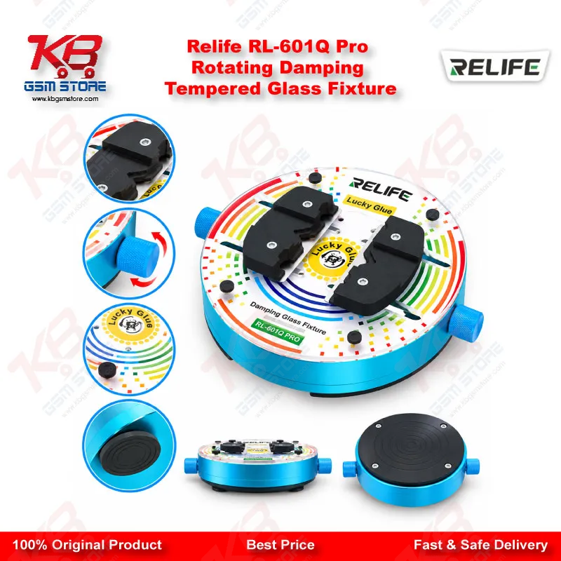 Relife RL-601Q Pro Rotating Damping Tempered Glass Fixture