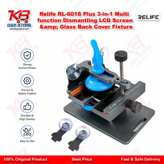 Relife RL-601S Plus 3-in-1 Multi function Dismantling LCD Screen & Glass Back Cover Fixture