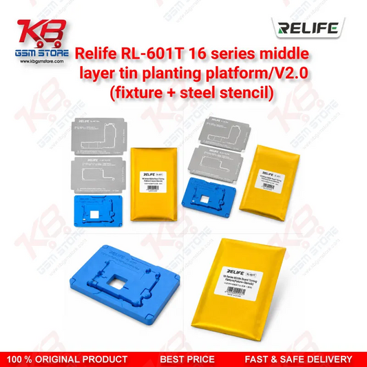 Relife RL-601T 16 Series Middle Layer Tin Planting Platform V2.1 – Fixture with Steel Stencil