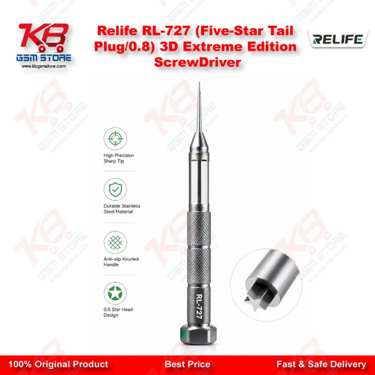 Relife RL-727 (Five-Star Tail Plug/0.8) 3D Extreme Edition ScrewDriver