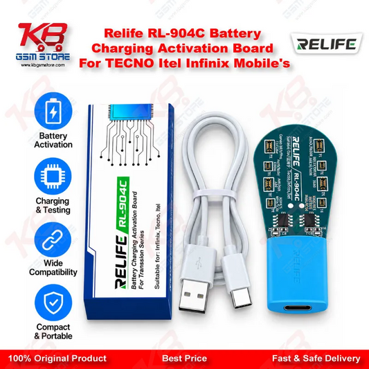Relife RL-904C Battery Charging Activation Board For TECNO Itel Infinix Mobile’s