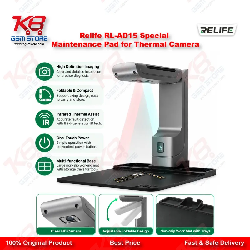 RELIFE RL-AD15 Silicone Maintenance Pad for PCB Thermal Camera – Heat Resistant Work Mat