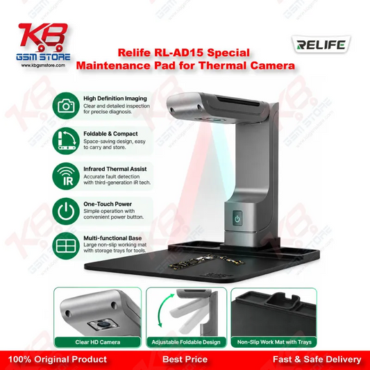 RELIFE RL-AD15 Silicone Maintenance Pad for PCB Thermal Camera – Heat Resistant Work Mat