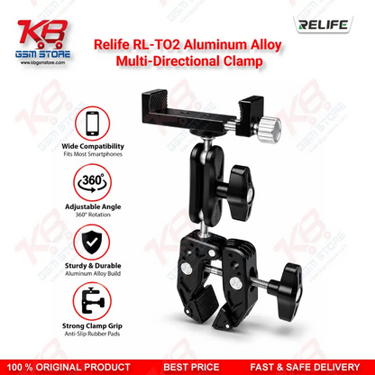 Relife RL-TO2 Aluminum Alloy Multi-Directional Clamp