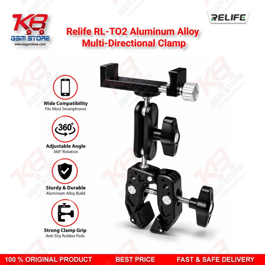 Relife RL-TO2 Aluminum Alloy Multi-Directional Clamp