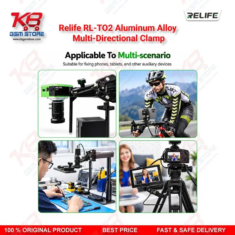 Relife RL-TO2 Aluminum Alloy Multi-Directional Clamp
