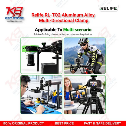 Relife RL-TO2 Aluminum Alloy Multi-Directional Clamp
