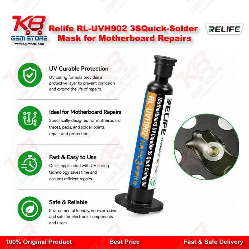 Relife RL-UVH902 3SQuick-Solder Mask for Motherboard Repairs