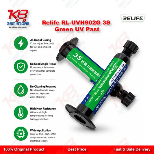 RELIFE RL-UVH902G Green UV Curing Solder Mask – 3S Quick Dry Flying Wire Oil (10ml)