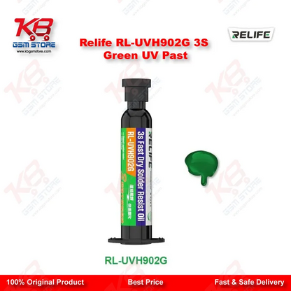 RELIFE RL-UVH902G Green UV Curing Solder Mask – 3S Quick Dry Flying Wire Oil (10ml)