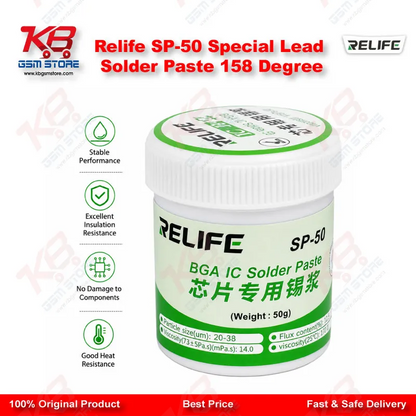 Relife SP-50 Special Lead Solder Paste 158 Degree