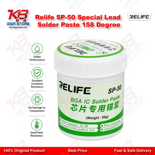 Relife SP-50 Special Lead Solder Paste 158 Degree