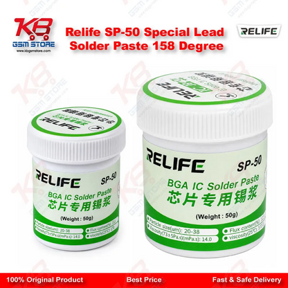 Relife SP-50 Special Lead Solder Paste 158 Degree