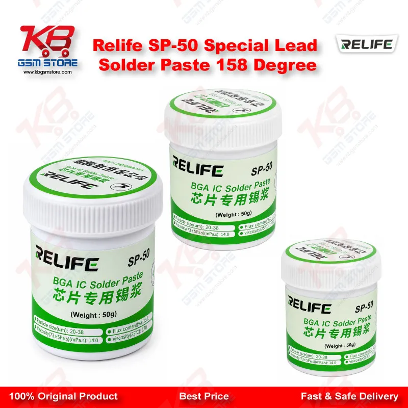 Relife SP-50 Special Lead Solder Paste 158 Degree