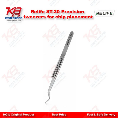 RELIFE ST-20 Anti-Magnetic Precision Tweezers for IC Chip Placement