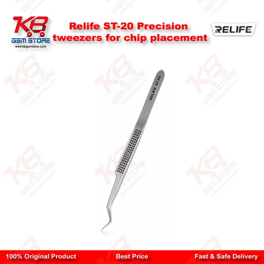 RELIFE ST-20 Anti-Magnetic Precision Tweezers for IC Chip Placement