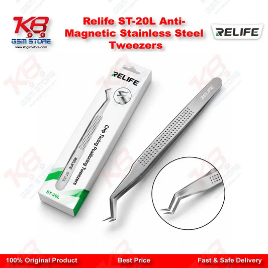 Relife ST-20L Anti-Magnetic Stainless Steel Tweezers