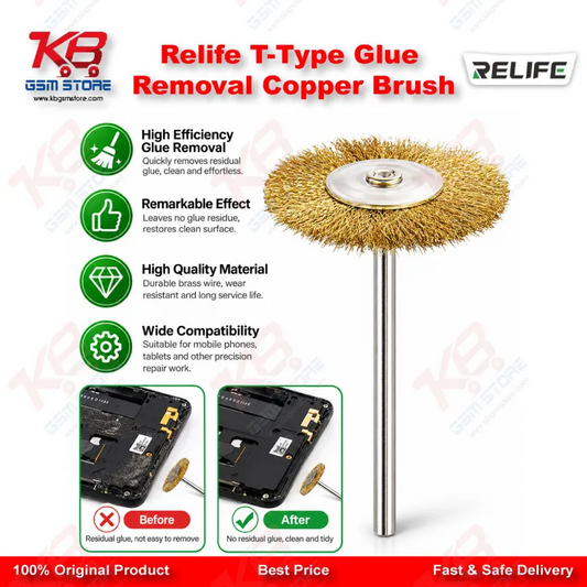 Relife T-Type Glue Removal Copper Brush