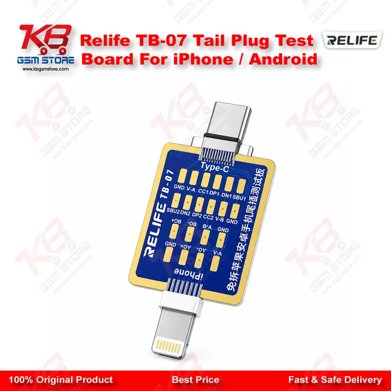 Relife TB-07 Tail Plug Test Board For iPhone  Android