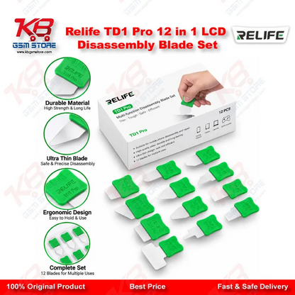 Relife TD1 Pro 12 in 1 LCD Disassembly Blade Set