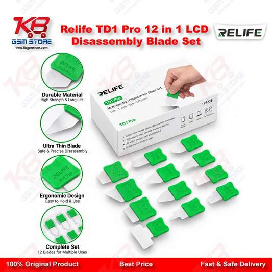 Relife TD1 Pro 12 in 1 LCD Disassembly Blade Set