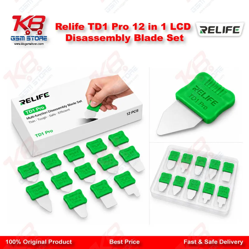 Relife TD1 Pro 12 in 1 LCD Disassembly Blade Set