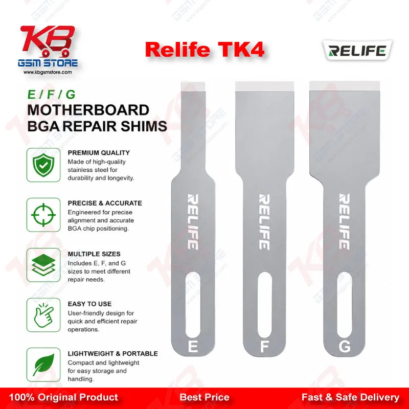 RELIFE TK4 Multifunctional Glue Removal Blade 3-in-1 Set