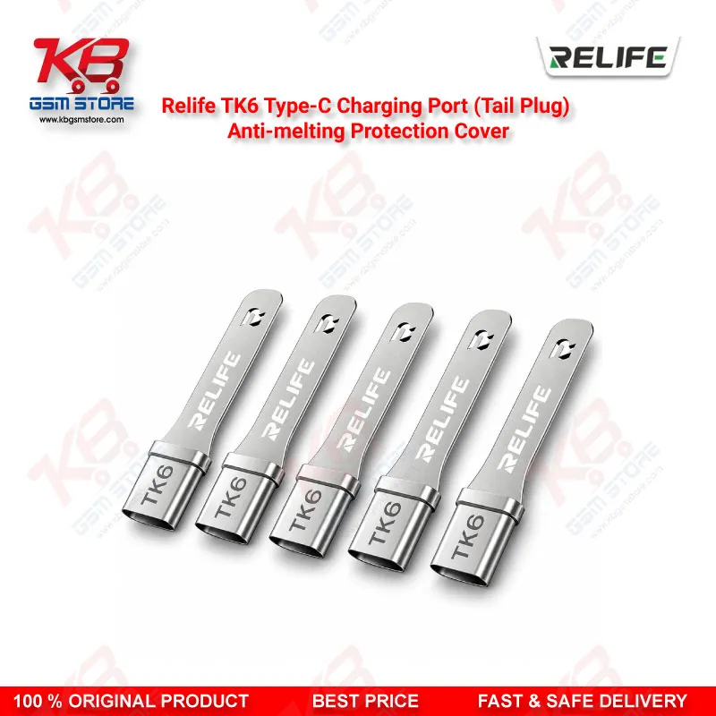 Relife TK6 Type-C Charging Port (Tail Plug) Anti-melting Protection Cover for Hot Air Rework