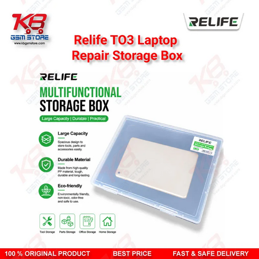 RELIFE TO3 13-Inch Laptop Repair Storage Box – Anti-Collision Component Organizer