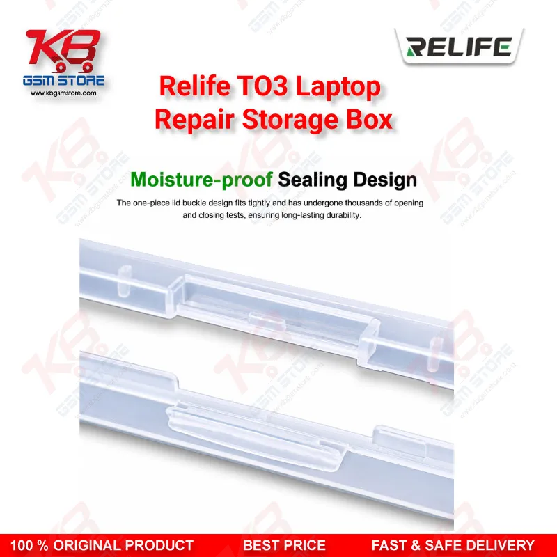 RELIFE TO3 13-Inch Laptop Repair Storage Box – Anti-Collision Component Organizer