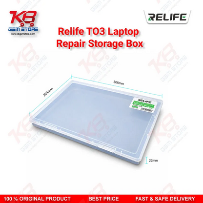 RELIFE TO3 13-Inch Laptop Repair Storage Box – Anti-Collision Component Organizer