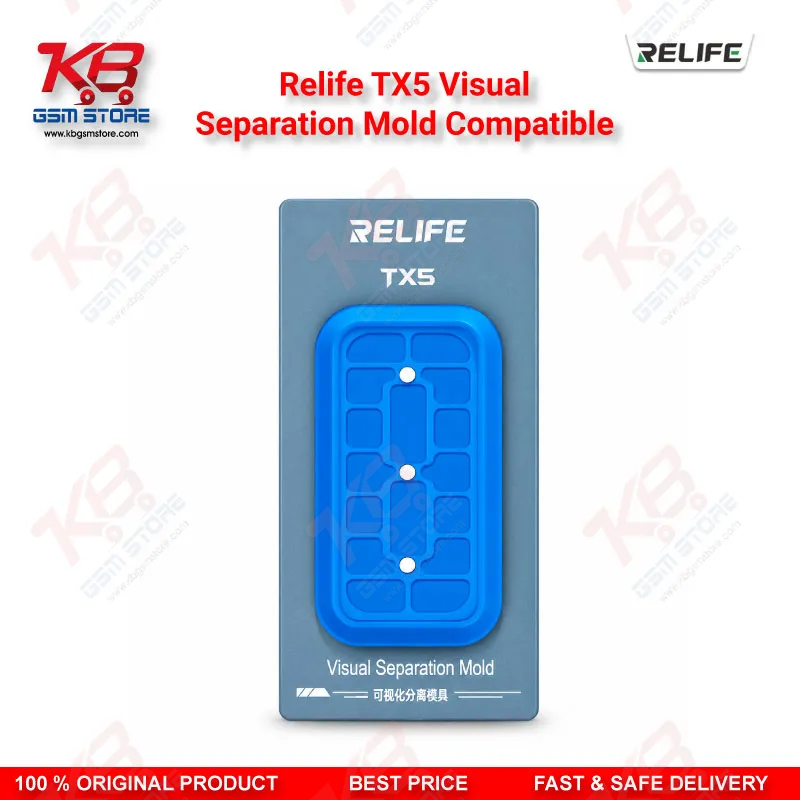 RELIFE TX5 Visual Separation Mold – Aluminum Alloy Screen Separator for iPhone 12-17 & Android Displays