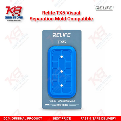 RELIFE TX5 Visual Separation Mold – Aluminum Alloy Screen Separator for iPhone 12-17 & Android Displays