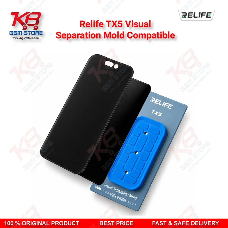 RELIFE TX5 Visual Separation Mold – Aluminum Alloy Screen Separator for iPhone 12-17 & Android Displays