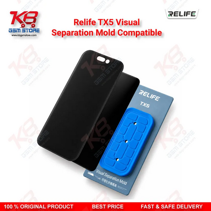 RELIFE TX5 Visual Separation Mold – Aluminum Alloy Screen Separator for iPhone 12-17 & Android Displays