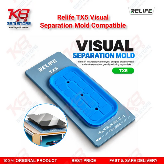 RELIFE TX5 Visual Separation Mold – Aluminum Alloy Screen Separator for iPhone 12-17 & Android Displays