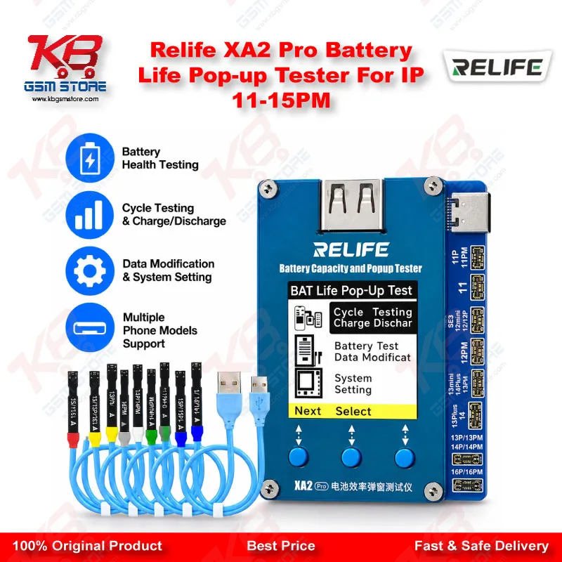 Relife XA2 Pro Battery Life Pop-up Tester For IP 11-15PM