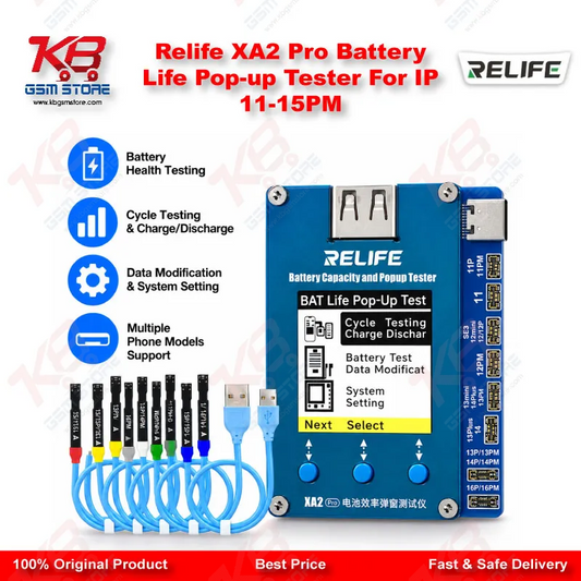 Relife XA2 Pro Battery Life Pop-up Tester For IP 11-15PM