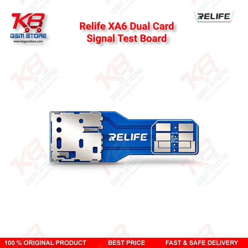 Relife XA6 Dual Card Signal Test Board for Dual-SIM iPhone and Android No Service Repair