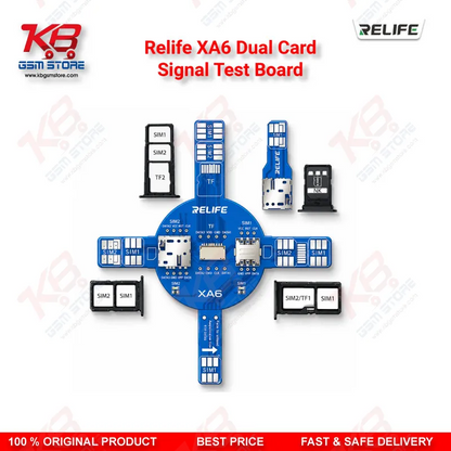 Relife XA6 Dual Card Signal Test Board for Dual-SIM iPhone and Android No Service Repair