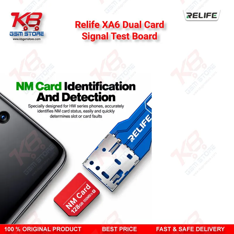 Relife XA6 Dual Card Signal Test Board for Dual-SIM iPhone and Android No Service Repair