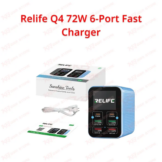 Relife Q4 72W 6-Port Fast Charger