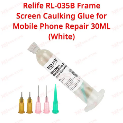 Relife RL-035B Frame Screen Caulking Glue for Mobile Phone Repair 30ML (White)
