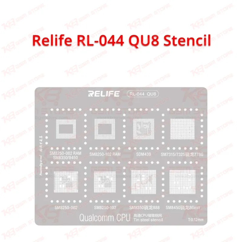 Relife RL-044 QU8 Stencil