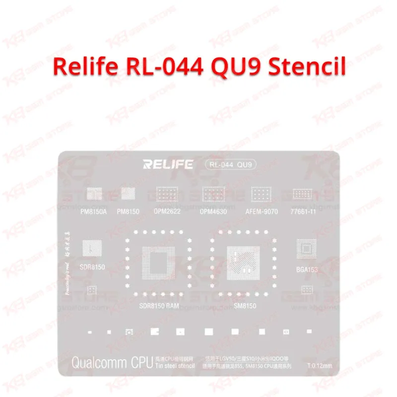 Relife RL-044 QU9 Stencil