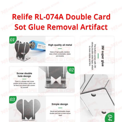 Relife RL-074A Double Card Sot Glue Removal Artifact
