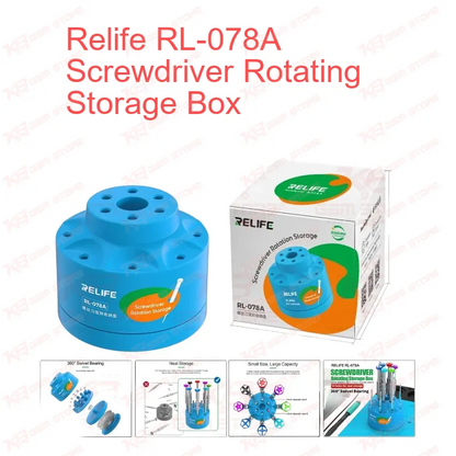 Relife RL-078A Screwdriver Rotating Storage Box