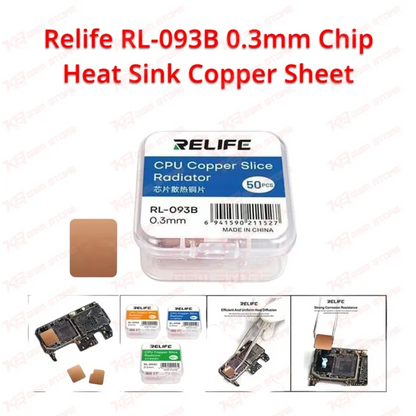 Relife RL-093B 0.3mm Chip Heat Sink Copper Sheet